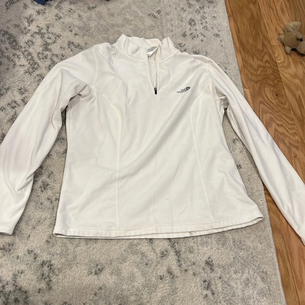 White North Face fleece